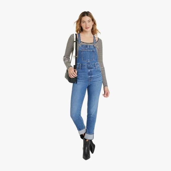 Universal Thread Denim - Women's Blue Denim Overalls